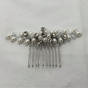 Brishlow, Silver, Pearl And Crystal Bridal Hair Comb, NIP